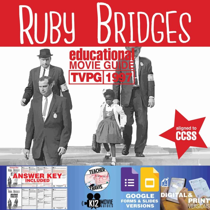 Ruby bridges movie questions answer key