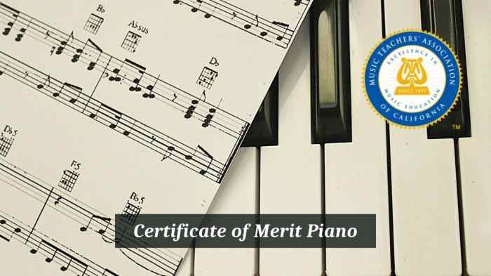 Certificate of merit piano level 11