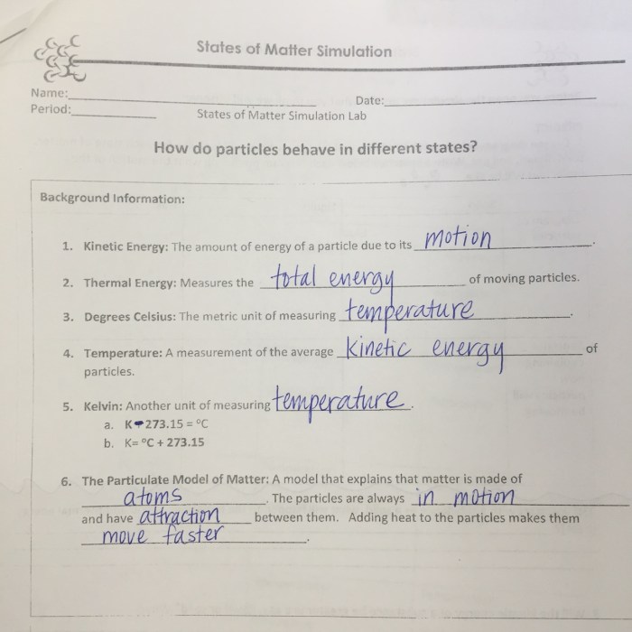 Phet states of matter answer key