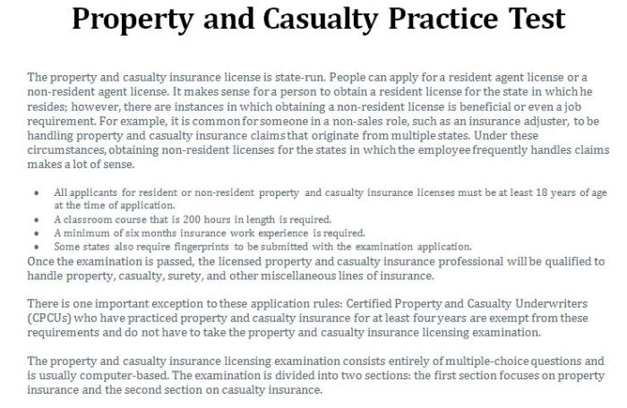 Illinois property and casualty exam questions