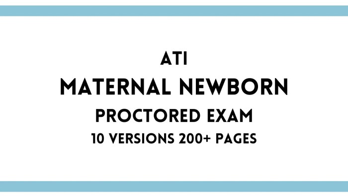 Maternal newborn ati proctored exam 2019 answers